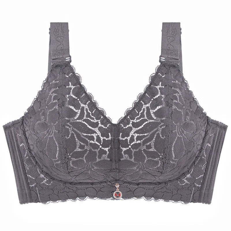 34-52CDEFG To 150KG No Steel Ring Underwear Large Chest Small Appearance Anti Sagging Full Cup Ultra-thin Adjustable Bra Gather
